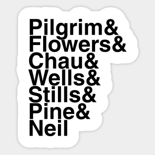 Scott Pilgrim's Helvetica List Sticker